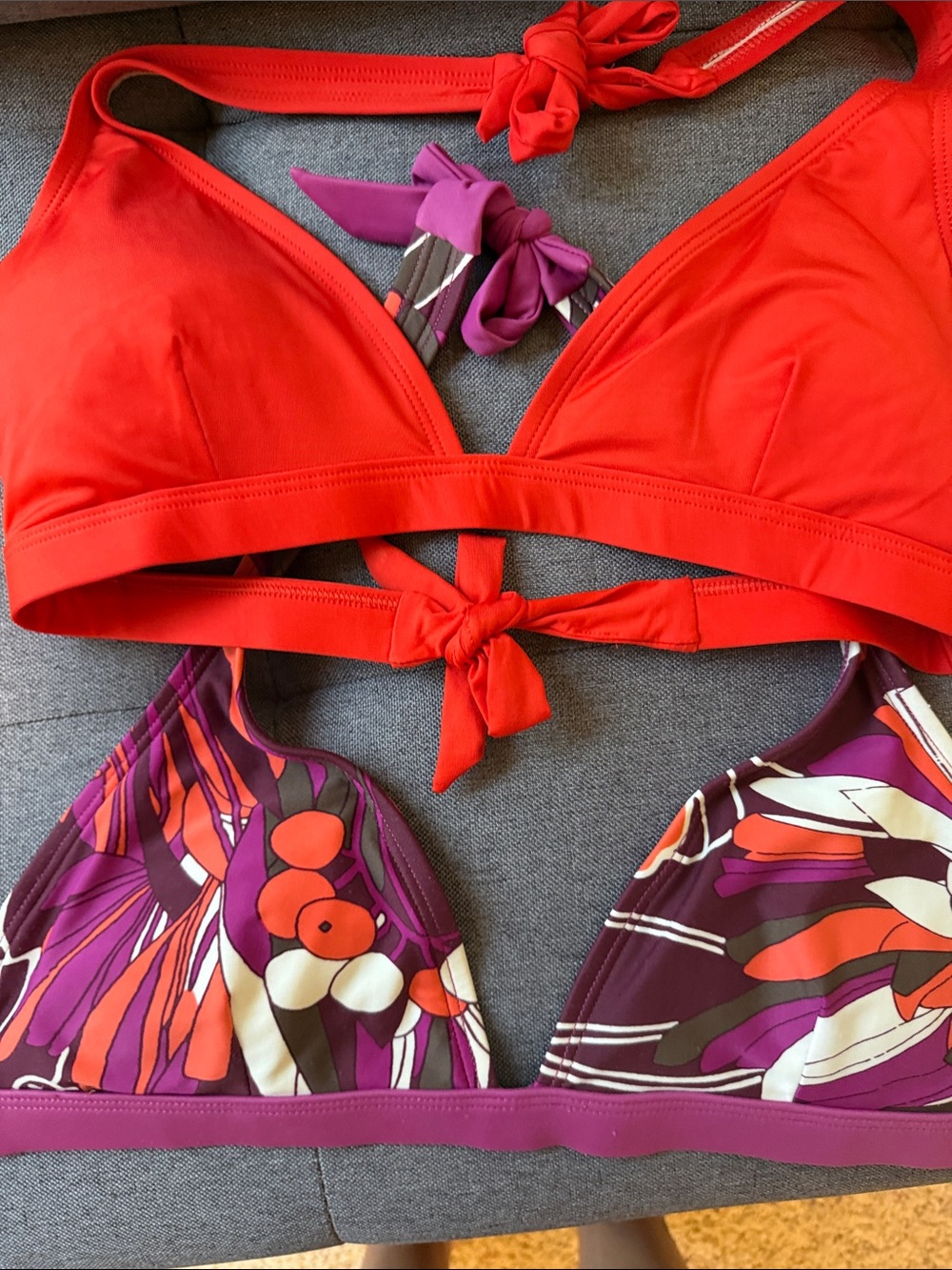 Patagonia Red & Purple Two-Piece Swim Bikini Set